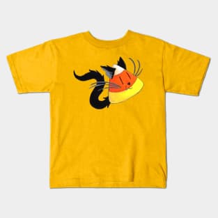 Black Cat Candy Corn Kids T-Shirt